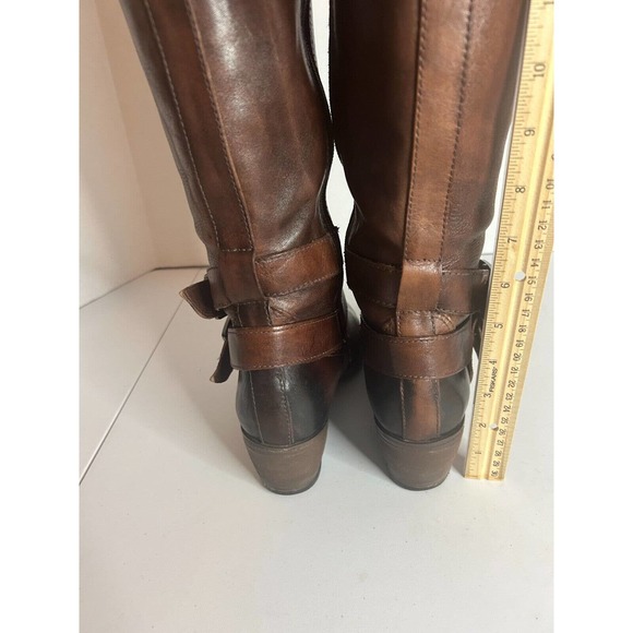 Nurture "York" Brown Leather Buckles Tall Riding Boots Women's SZ 7.5 - Picture 6 of 12